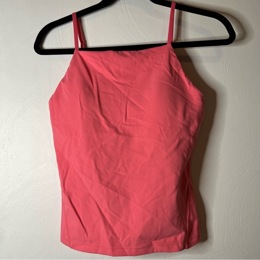 Women’s Lululemon Size 8 Align High Neck Cami Tank Sakura Pink Shelf Bra…